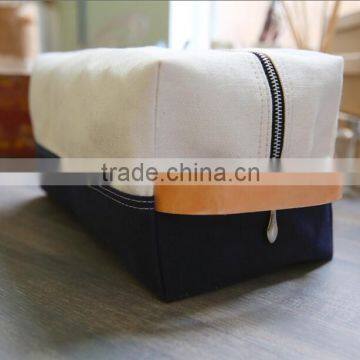 Personalized Women's Waxed Canvas Toiletry Bag /waxed Canvas Cosmetic Bag /selvage Denim Bags and Pouches Quality Choice photo-2