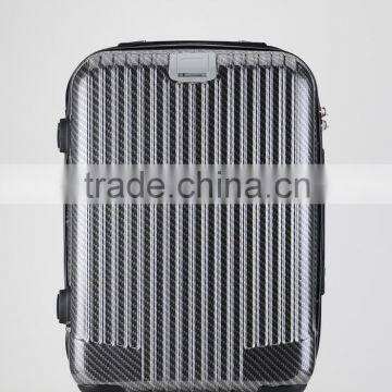 Black carbon fiber color spinner wheels lightweight luggage case