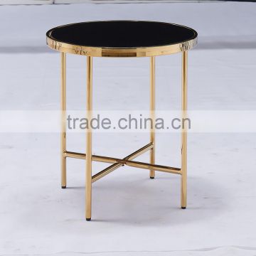 New Design Small Coffee Table in Chromed Golden Color                        
                                                Quality Choice