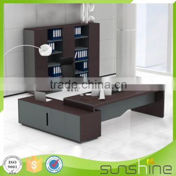 Latest executive office table designs L shape high quality Classic China commercial office furniture