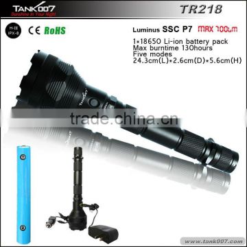 long beam led rechargeable flashlight TR218