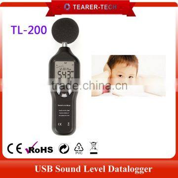 Digital Sound Pressure Level Meter 30 ~ 130 dB USB Noise Measurement With SD