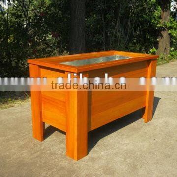 Flower box wood planter boxes solid wood planter box flower planter