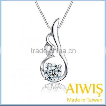 New Design High Quality 925 Silver Angel Wings Pendant Necklace Gifts