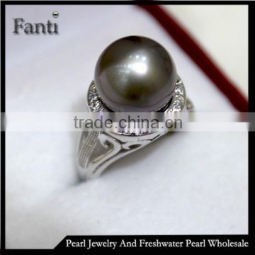 advanced pearl jewelry natural pearl ring real 925 silver ring