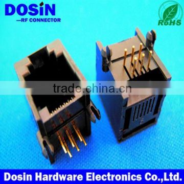 china supplier RJ45 connector, pcb modular jack connector for network