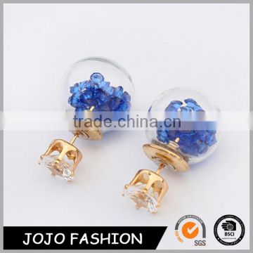 New arrival earring design new model earring stud glass rhinestone earrings