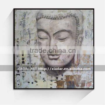 3d buddha face canvas oil painting for bedroom and hotel shu145