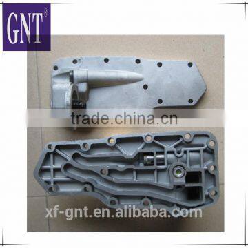 Excavator parts PC200-6 6D102 Oil Cooler Cover with Oil Filter Head