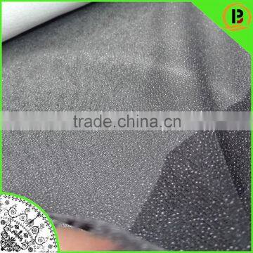 Knitted fusing woven interlining/PA double-dot woven interlining Tube/Jacquard/good price Circular Knitting Interlining