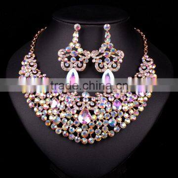 Gorgeous Bridal Crystal Jewelry Set/Crystal Necklaces for Bride/Costume Jewelry Set for Wedding photo-6