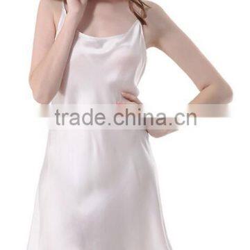 Classic Pure Silk Sleep Nightgowns Sexy Real Silk girl Dresses