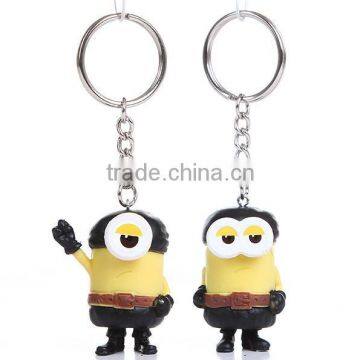 Creative Evade glue minions key chain/creative cartoon minions key chain