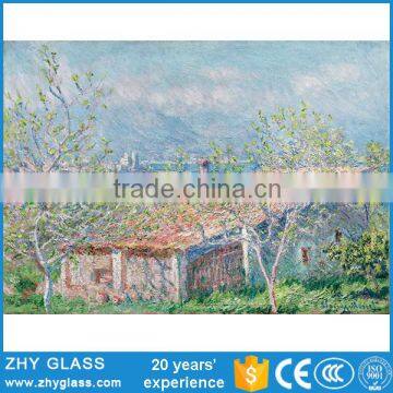 High Qaulity Pattern Glass Natural Scenery Art Painting