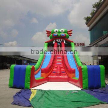 2016 hot commercial dragon inflatable slide