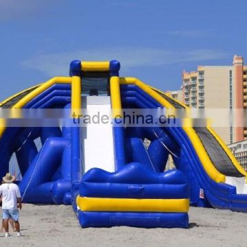 2015 hot commercial inflatable slide,giant inflatable trippo slide