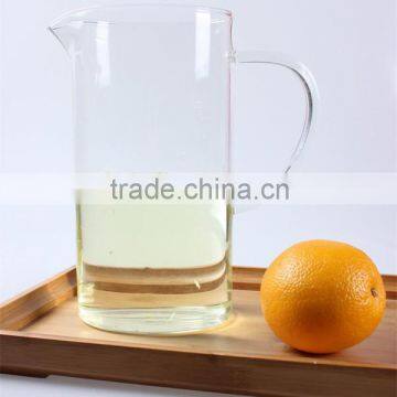 2015 China factory wholesale new product elliptical shape high borosilicate clear glass pitcher