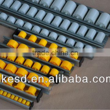 Galvanized Frame Yellow Roller Flow Rail