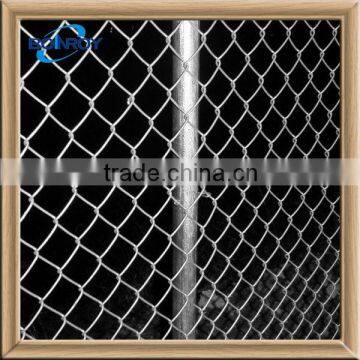 pvc coated and galvanized chain link fence panel