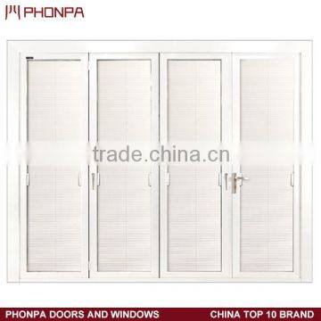 Folding door panel, modern folding door with shutter, decorative folding door