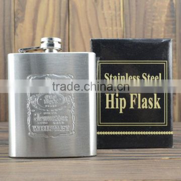 stainless steel 7oz hip flask/ flagon/promotional wine pot