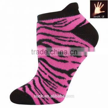Ladies Jungle Footies Anklet Socks With Zebra-stripe photo-4