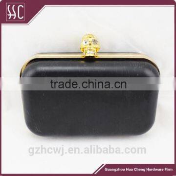 16x9.8cm Shiny Gold Color Clutch Frame With Plastic Boxes Purse Frame photo-5