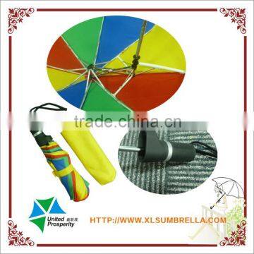 Rubber Handles Fold Eccentric Umbrella photo-3