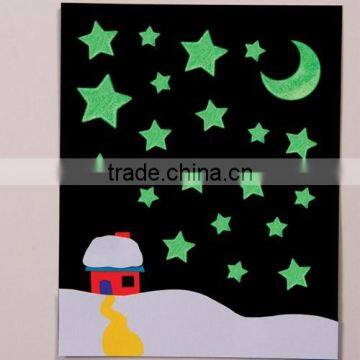 Glow in the Dark Moon Star Luminous Label Fluorescence Sticker photo-3