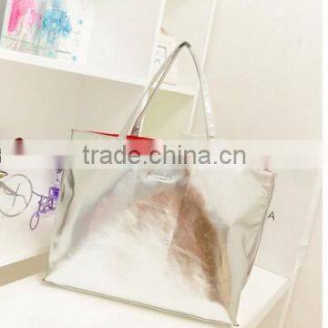 Gold and silver shopping bag