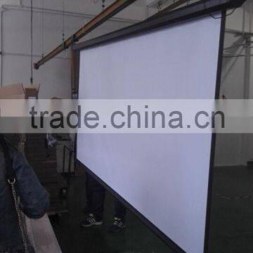 Factory low price 200 inch matte white motorized projector screen Electronic projection screen