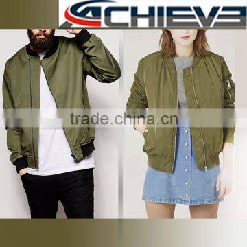 unisex high quality cotton satin bomber jacket                        
                                                Quality Choice