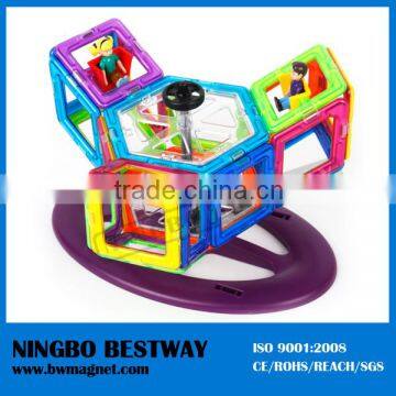 Intelligent mag wisdom kids toy 3d 188pcs magnetic block toy
