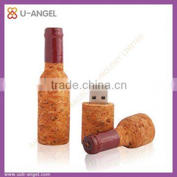 Red wine color bottle usb hard drive unique stick