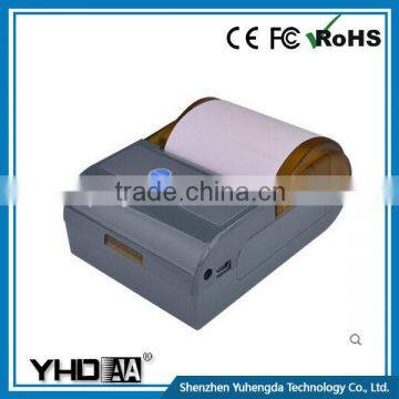 Print speed 80mm/s YHDAA Thermal Portable Bluetooth Printer