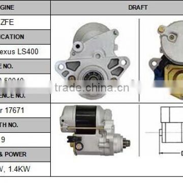 Lexus Ls400 starter 12V rebuilt auto motor