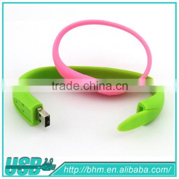 OEM&ODM real capacity wristband usb memory stick silicone