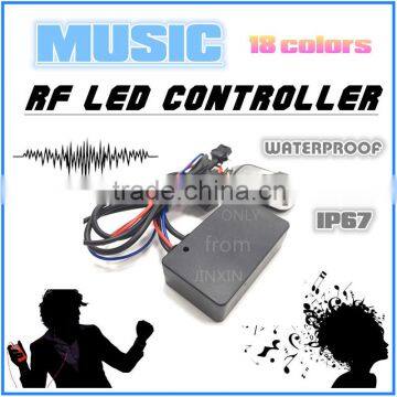 RF Music LED Controller Waterproof 18 Colors 50W 150W