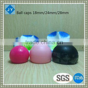 18mm/24mm/28mm high quality pp ball caps for BB cream, cleanser, shampoo, toiletries, olive oil, essential oil