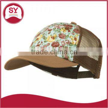 Customize Floral 5 Panel Trucker Mesh Snapback Cap photo-6