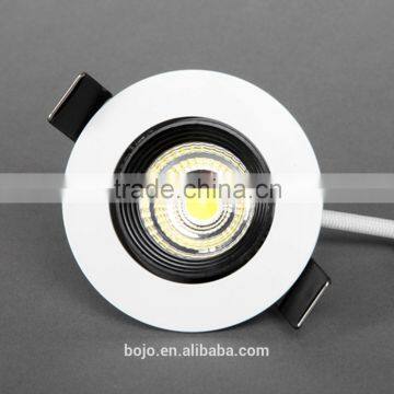 Recessed Mini Spot Light 3w Led Downlight With Black Anti-glare Inner Ring