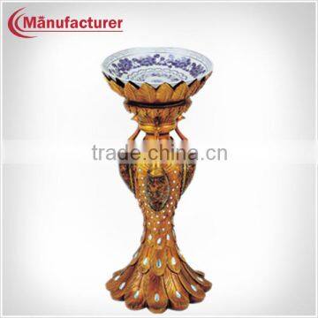 China Vintage Resin Design Ground Ash Bin with Decorative