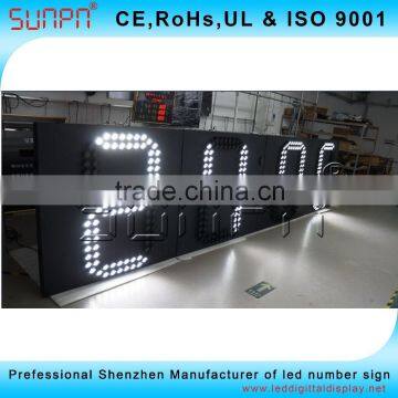 Iran 45Inch White Color 88:88 and 88:88:88 Time and Temp Led Sign and Digitals Time Clock photo-3