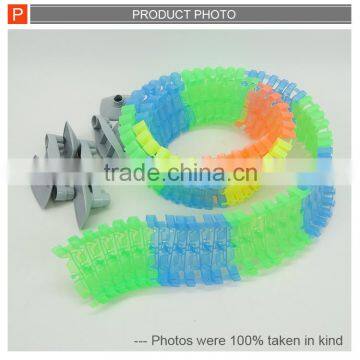 Kids Battery Operated Slot Train Track Glow in Dark photo-3