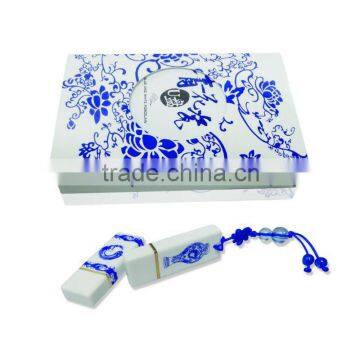 Blue and white porcelain USB flash drives