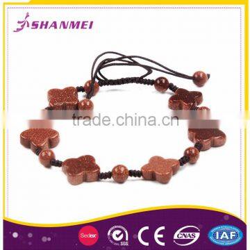 Jewelry Accessories Natural Stones Semi Precious Goldstone African Friendship Bracelets