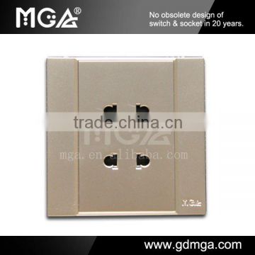 MGA A10 Series A10-C22 10A Double 2 pin wall socket