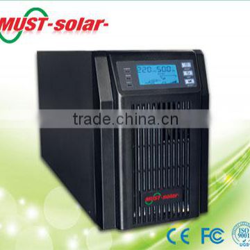 must solar 0.8 power factor ,high frequency online tower 1k-3k ups, LED/LCD display selectable