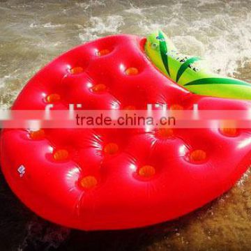 New design inflatable strawberry beer float/inflatable beer pong air mattress