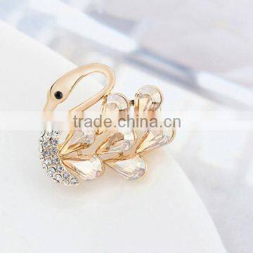Fashion Decorative Animal Safty Pins Swan Brooches photo-3